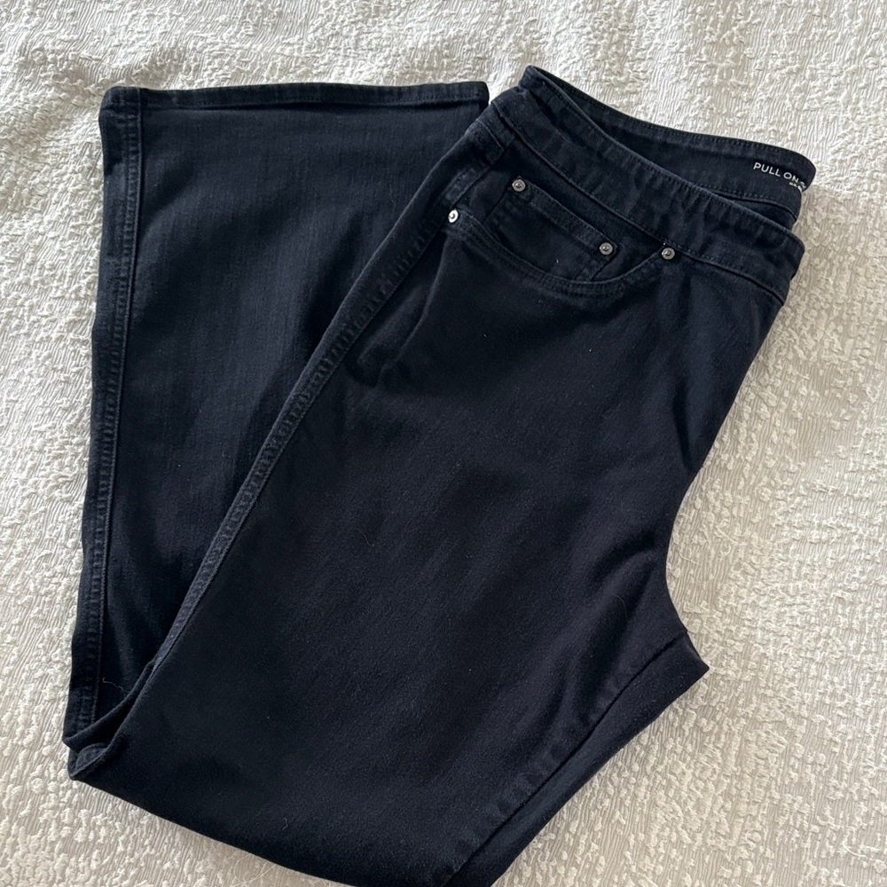 Chico's Midnight Black Boot Cut Jeans